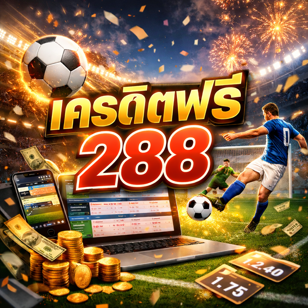 เครดิตฟรี 288 แจกเครดิตแทงบอลครบทุกคู่ ทุกลีกทั่วโลก ครบทุกตลาดการเดิมพัน